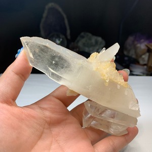 無研磨で透明☆四川省産✩水晶原石クラスター