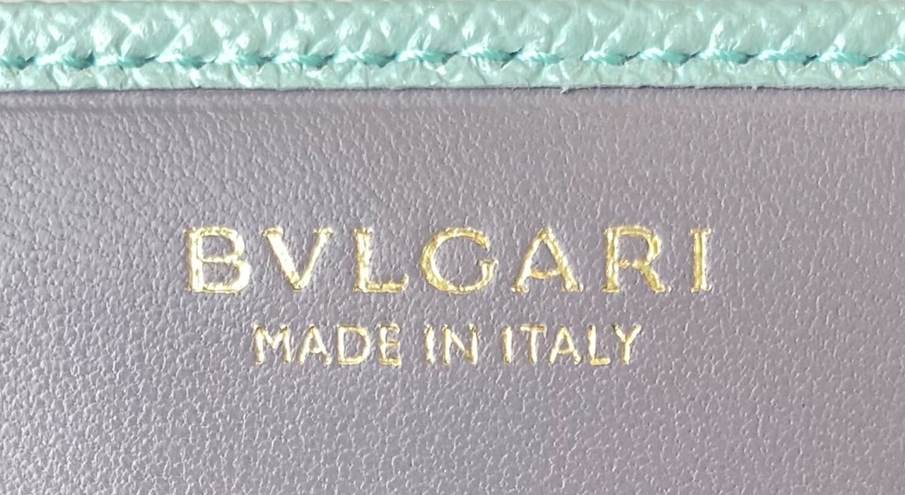BVLGARI ブルガリ レディース 長財布 287301 GRAIN/GLACIER TURQUO
