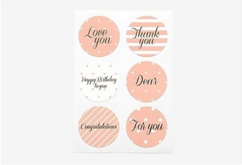 メッセージステッカー　pink