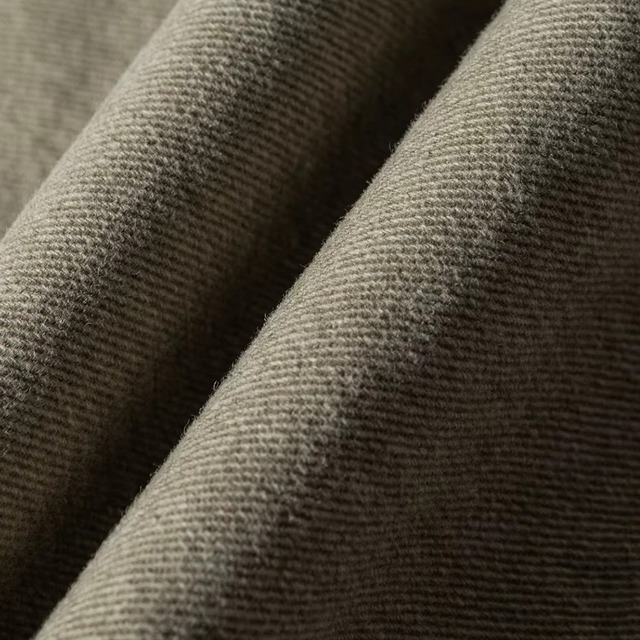 リーフモチーフステッチルーズフォルムシャツ 2col   R01940