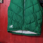 adidas ナイロンベスト　アディダス　緑　刺繍ロゴ　L