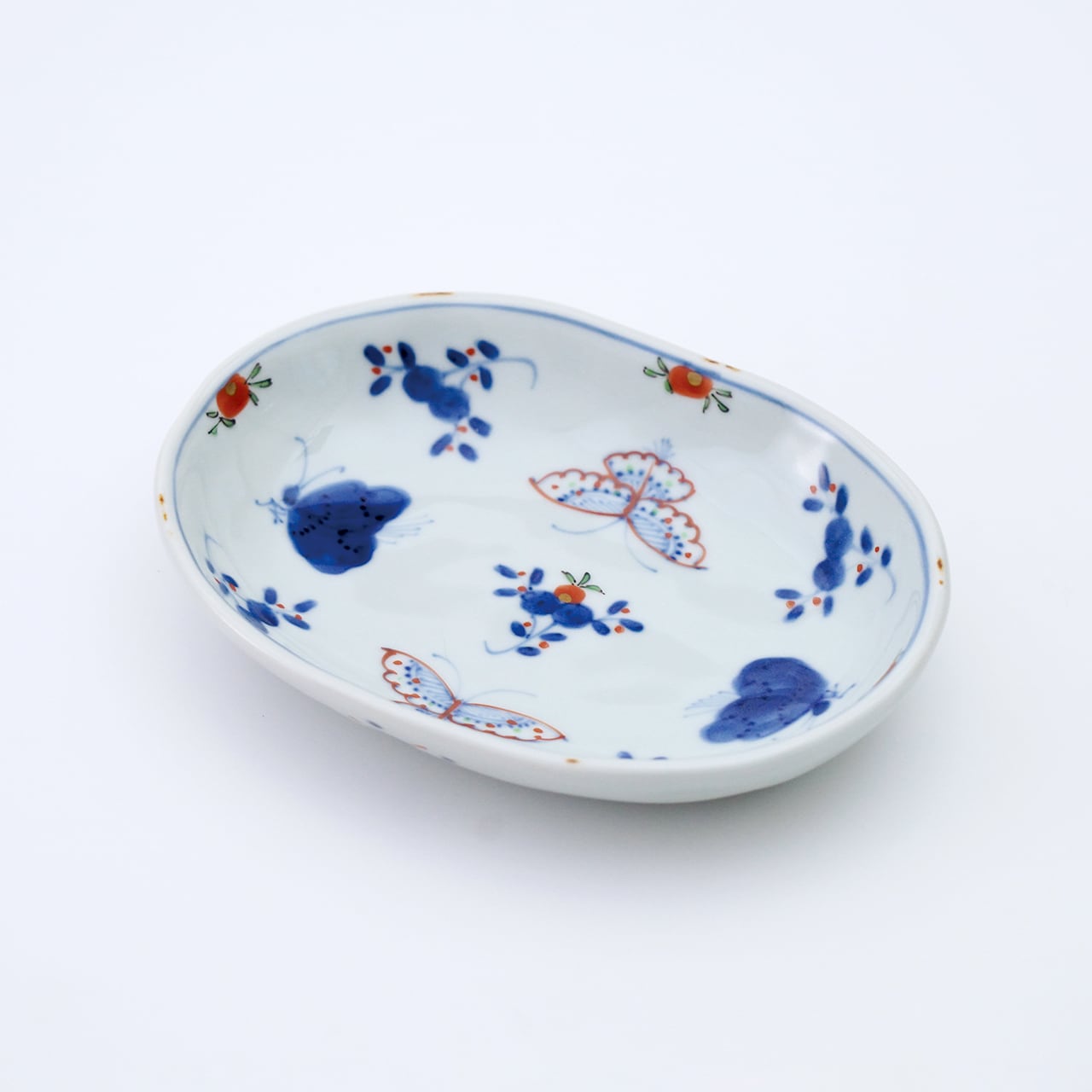 丸皿 天啓花蝶 磁器 有田焼 3セット6皿 丸皿 天啓花蝶 磁器 有田焼 3セット6皿 キッチン・食器