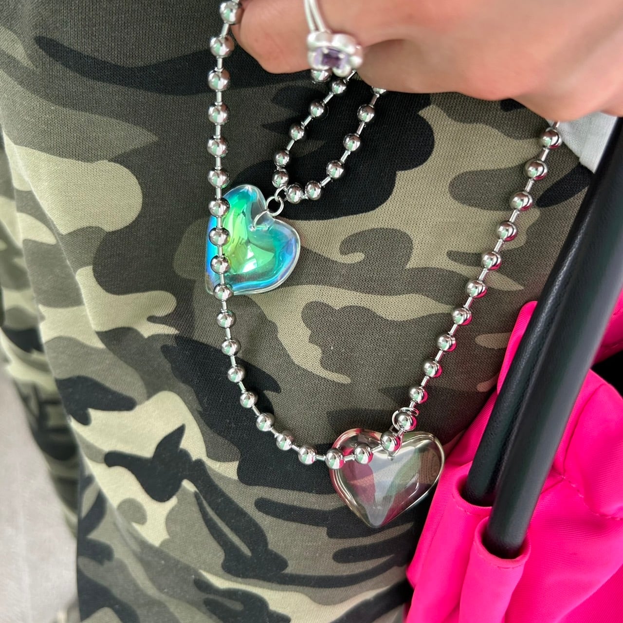 限定1点入荷♪大人気ハードウェアネックレス✨ブラック　周りと被るのが嫌いな方に◎ AGVN599040OC_999_0_20240326150