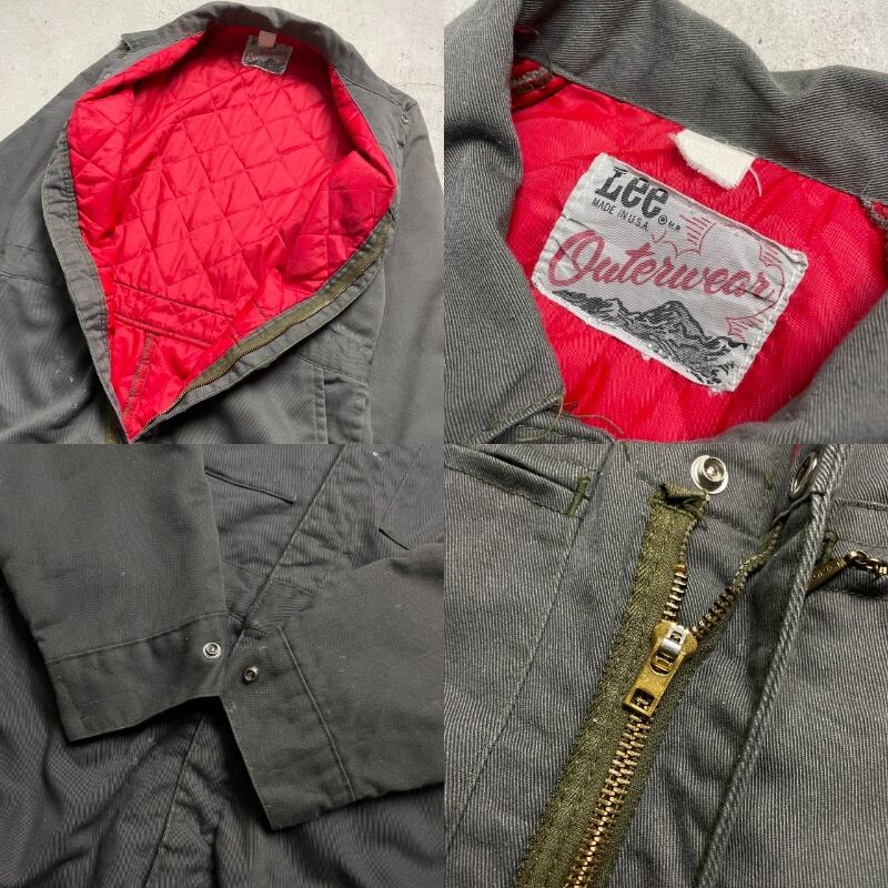 70年代 USA製 Lee OUTERWEAR リー オールインワン 中綿入り メンズL