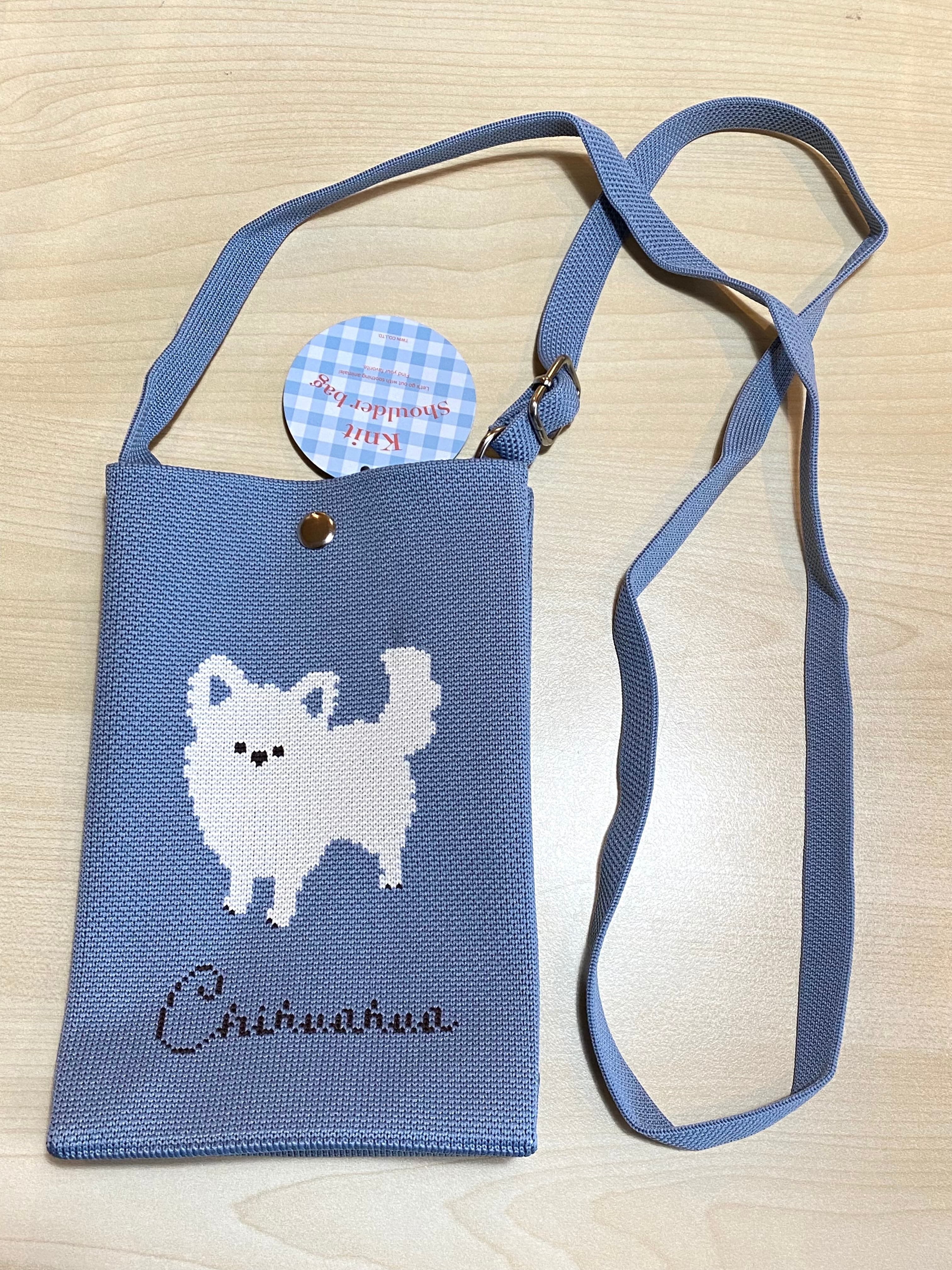 ニットショルダーバッグ チワワ | わんこ雑貨の店 スマイルズ
