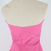 フラダンス 衣装 ツーピース セットアップ 上下セット タヒチインポーツ ピンク系 TAHITI IMPORTS チューブトップ 花柄 かわいい 華やか 鮮やか 明るい 白 ハワイアン アロハ ハワイアンプリント フラ ダンス レッスン 練習