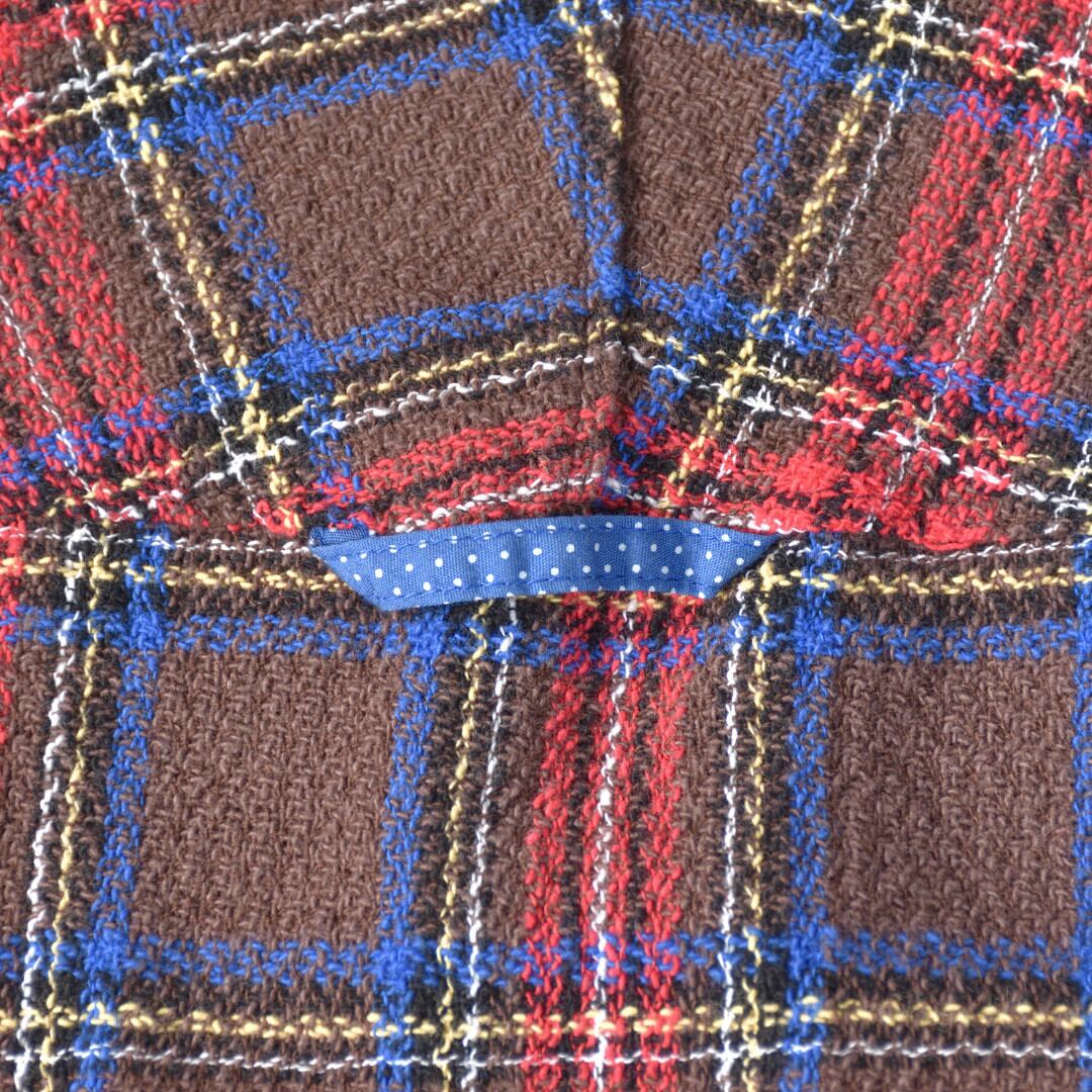 快晴堂 カイセイドウ ガールズタータンチェック・アルピーノスタンドヤッケ・ココアタータン【送料無料】