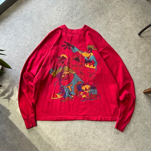 90s "Looney Tunes" character print T-shirt【仙台店】