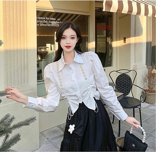 【大きいサイズL-4XL】ファッション/人気トップス♪ホワイト/ブラック2色展開◆sedmvm-908017