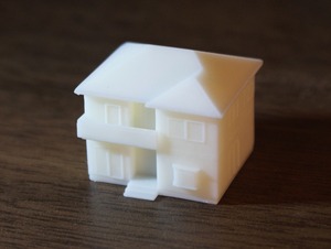 住宅フィギュアA1　約1/300　建築模型　　3Dプリント出力用データ