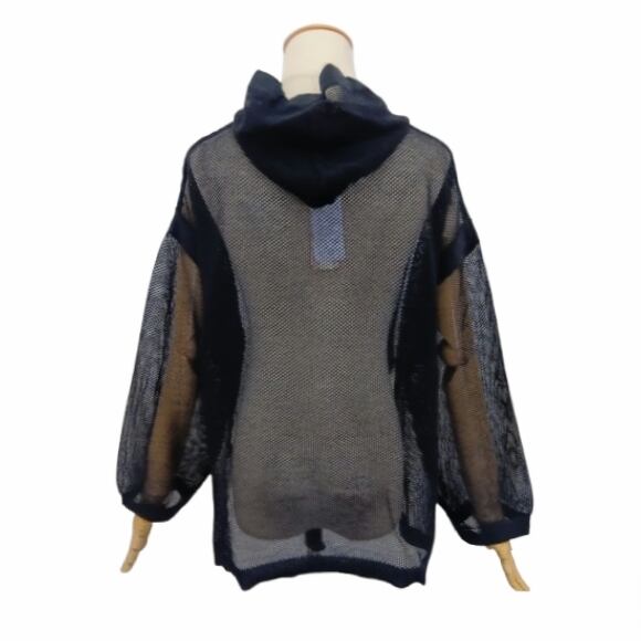 50%OFFセール】スーパービューティー パーカー 花モチーフ付 透かし