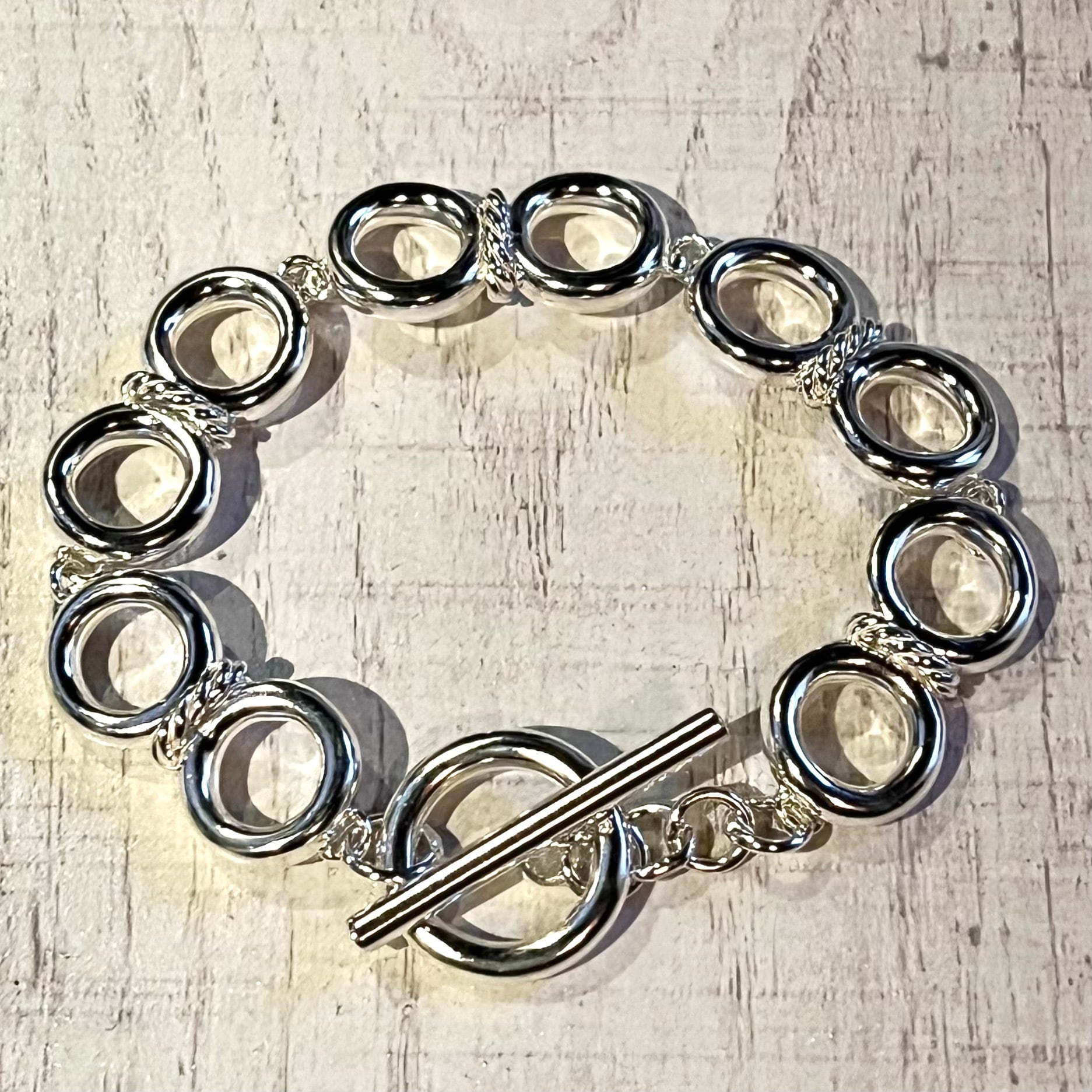 SILVER925 GOLD MIX DESIGN BRACELET/シルバー/ブレスレット