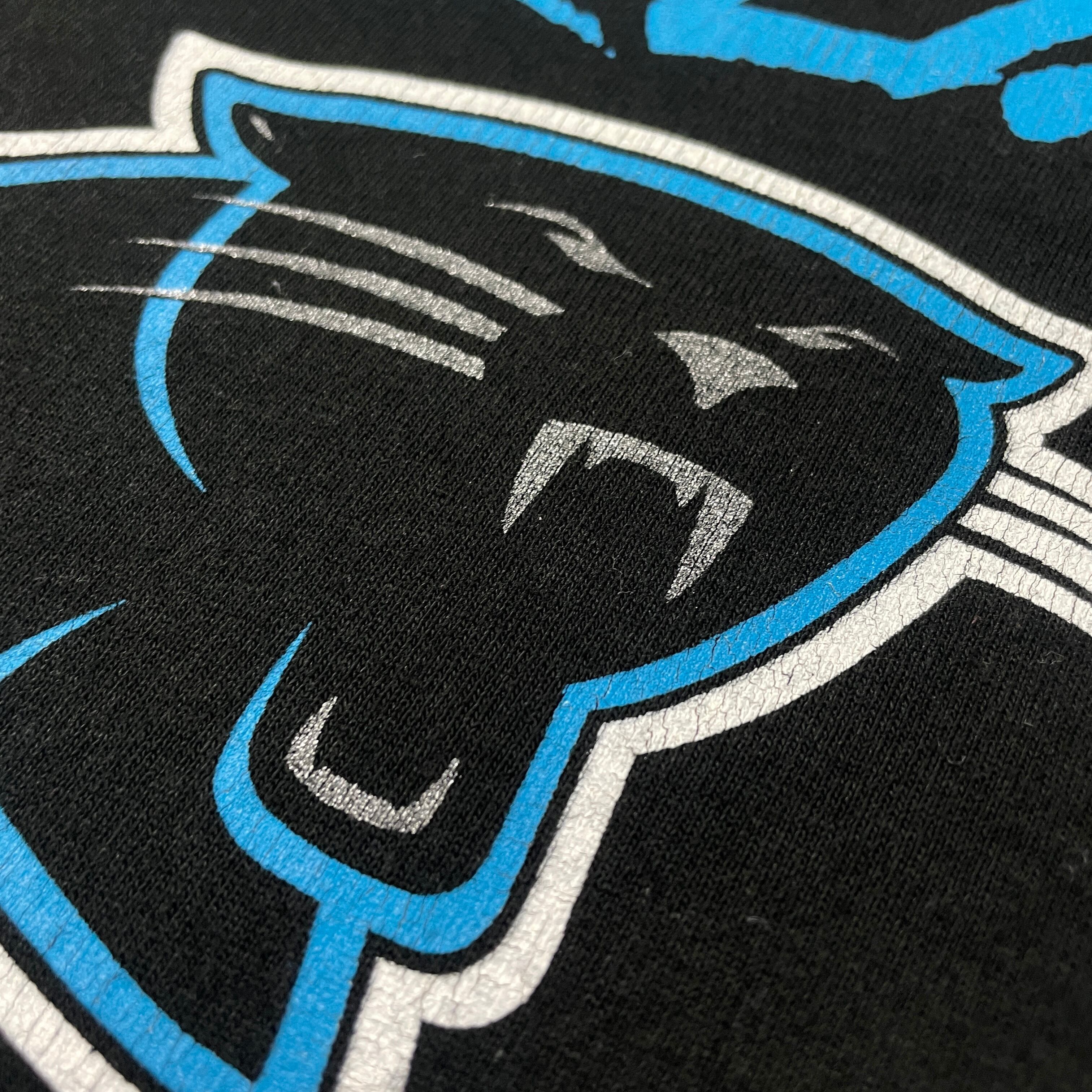90年代 USA製 NIKE ナイキ NFL CAROLINA PANTHERS チームロゴ 両面