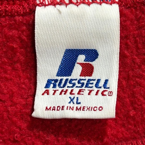 00s Russell V-neck 無地 レッド ounce Mid XL 詳細写真3