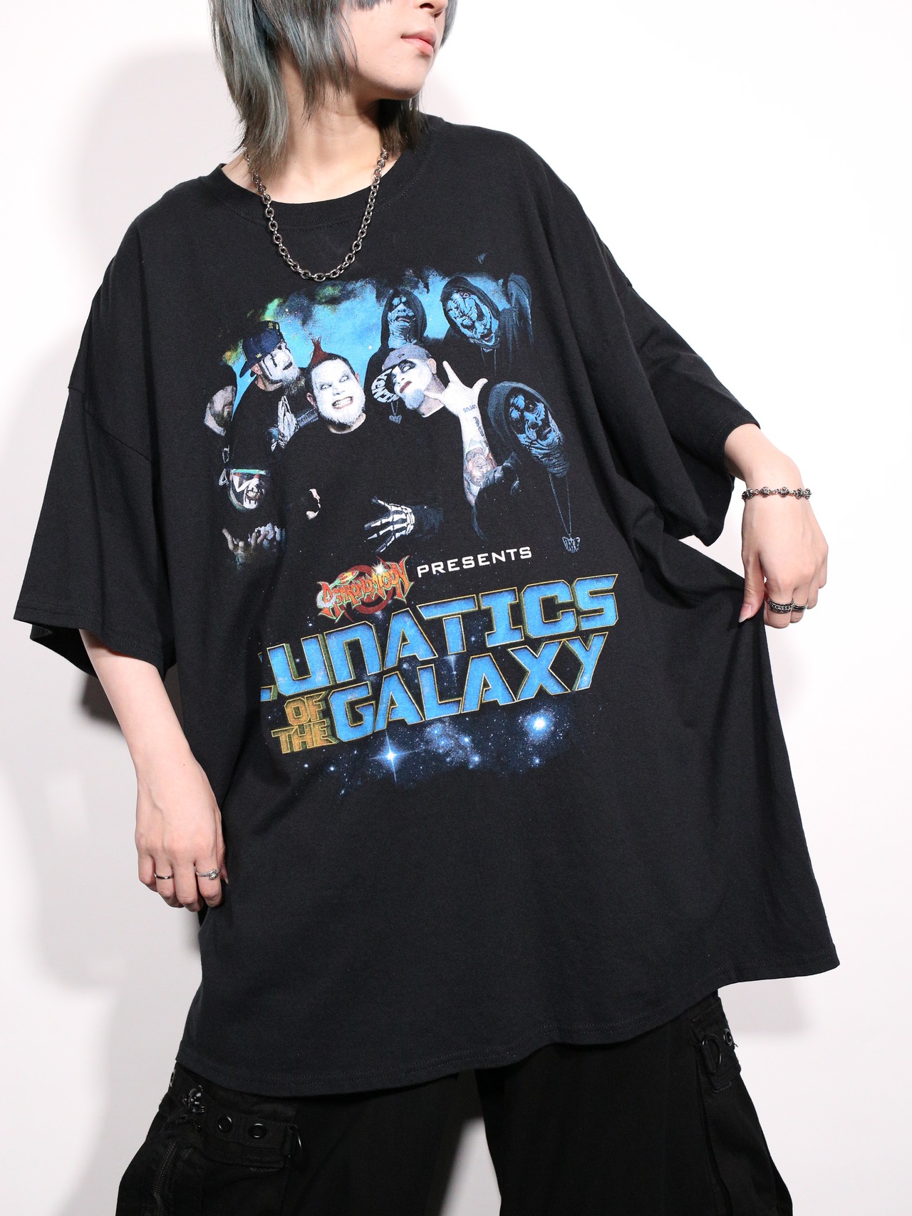 “LUNATICS OF THE GALAXY” oversized graphic tee - 4