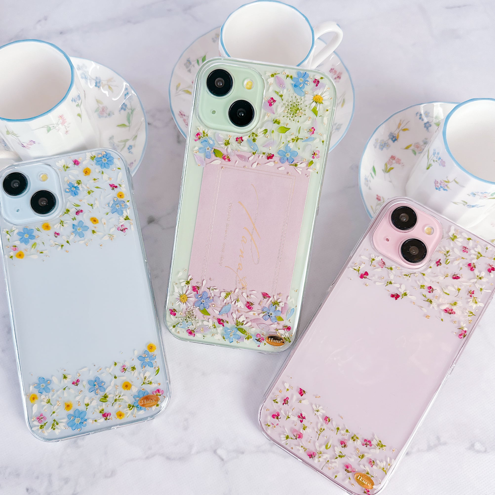 みー様♡ご確認用 押し花ケース オーダー（全機種対応＊】押し花風  