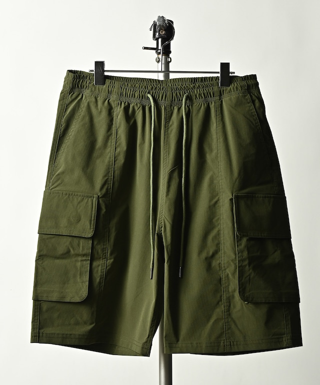 ADAM PATEK square fringe pattern short pants (BLK) AP2318030