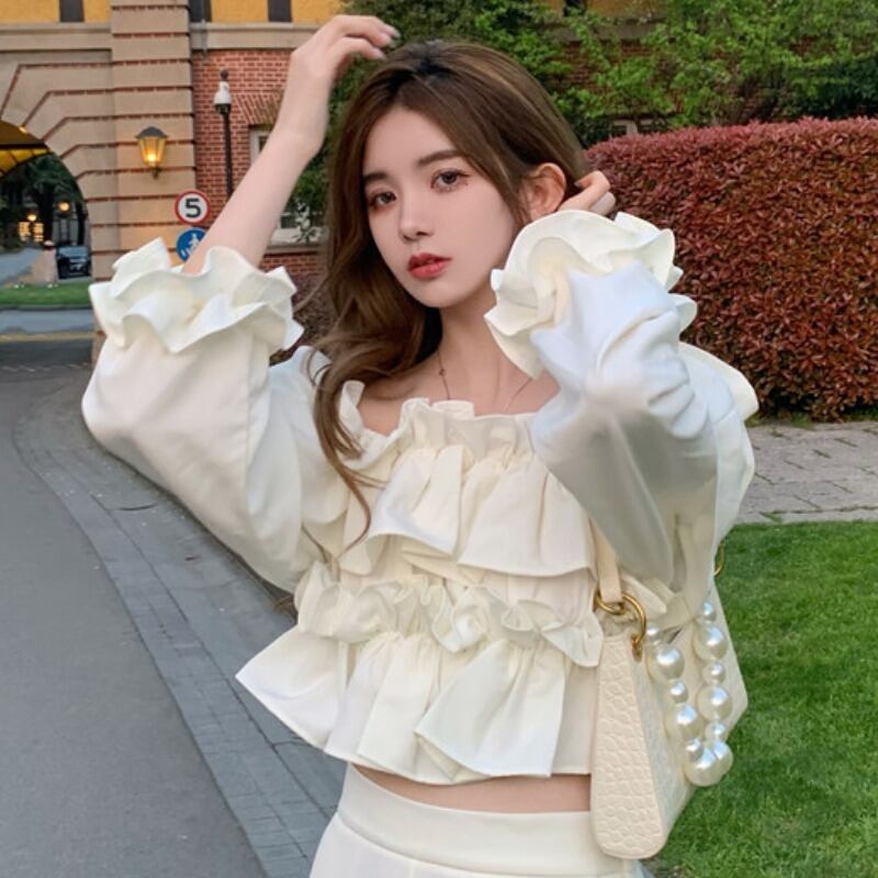 シャツ サマーショートホワイトトップス ロング 夏物 YY-ファッション13901838426