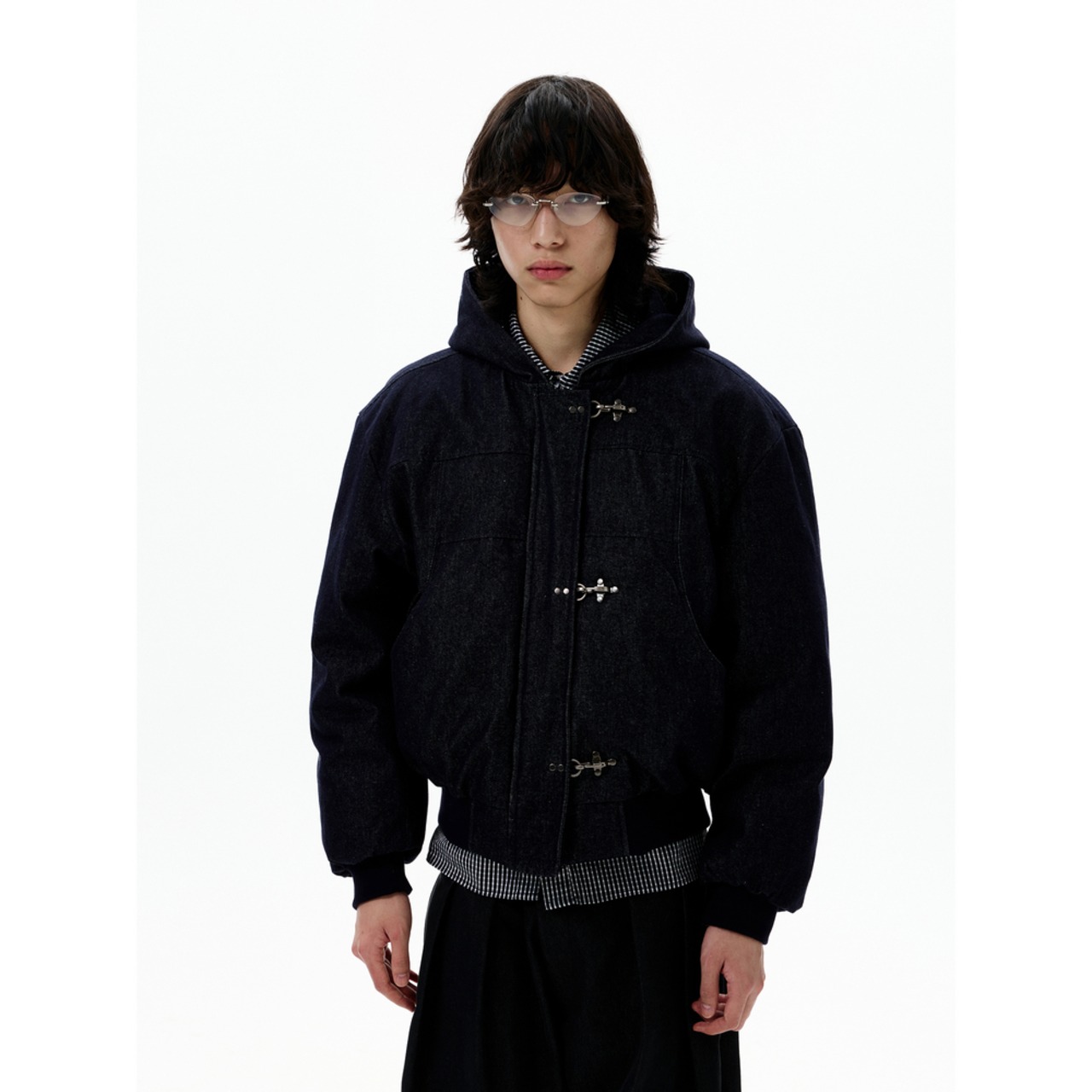 【暖かさUP】ファイヤーマンデニム中綿ジャケット T1968