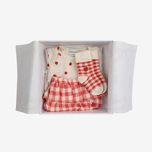 «即納» BOBO CHOSES BABY GIFT PACK-Baby Tomato body and Vichy accesorios set