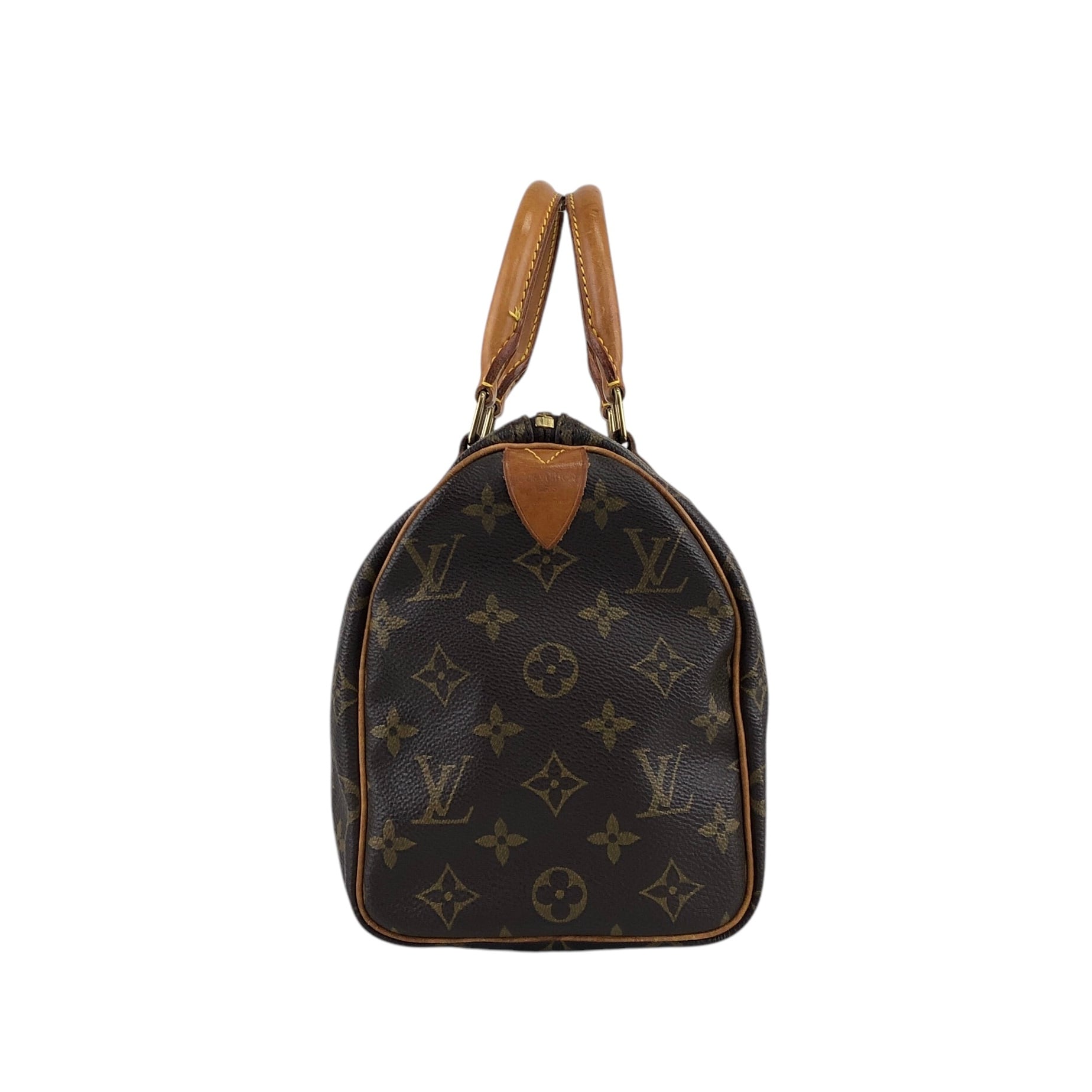 LOUIS VUITTON ルイヴィトン モノグラム ハンドバッグ ブラウン PVC