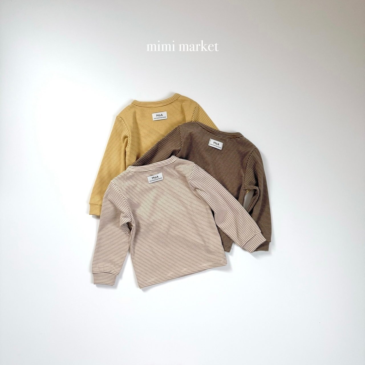 ミミマーケット / mimimarket / ベーグルボーダーT / 韓国子供服 / キッズ / 26winter〖取寄〗*S~L*