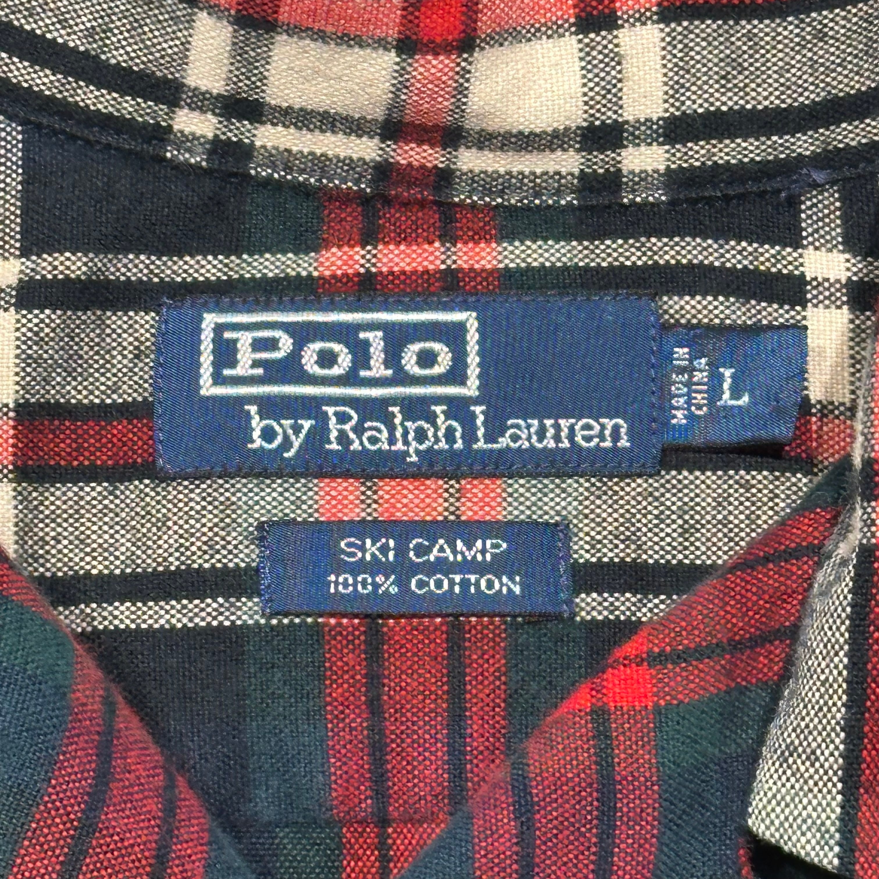 Polo Ralph Lauren SKI CAMP open collar shirt SIZE:L | one day store