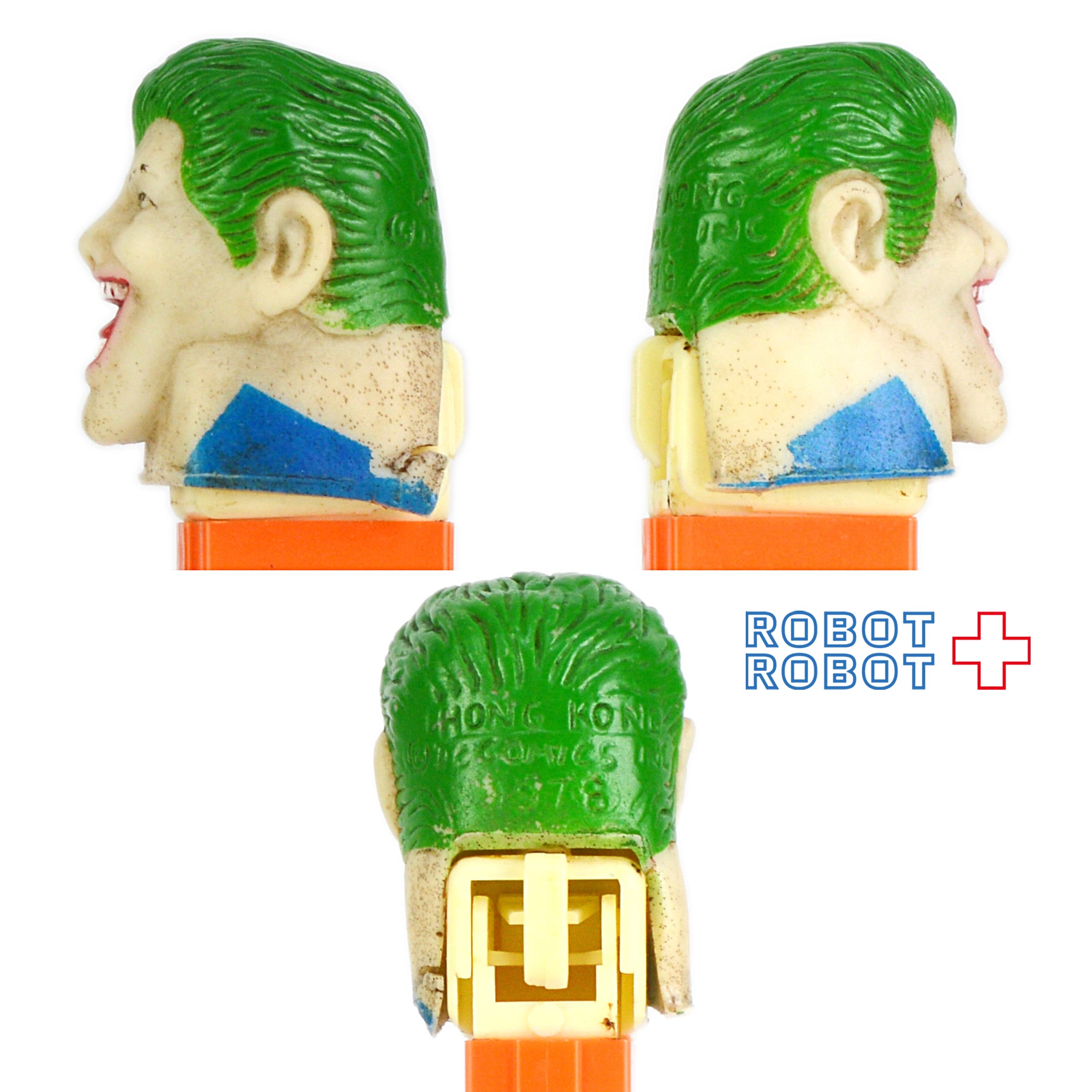 PEZ ペッツ　オールド　ソフトヘッド　ジョーカー　足なし PEZ ソフトヘッド・スーパーヒーロー ジョーカー 足なし 3.8