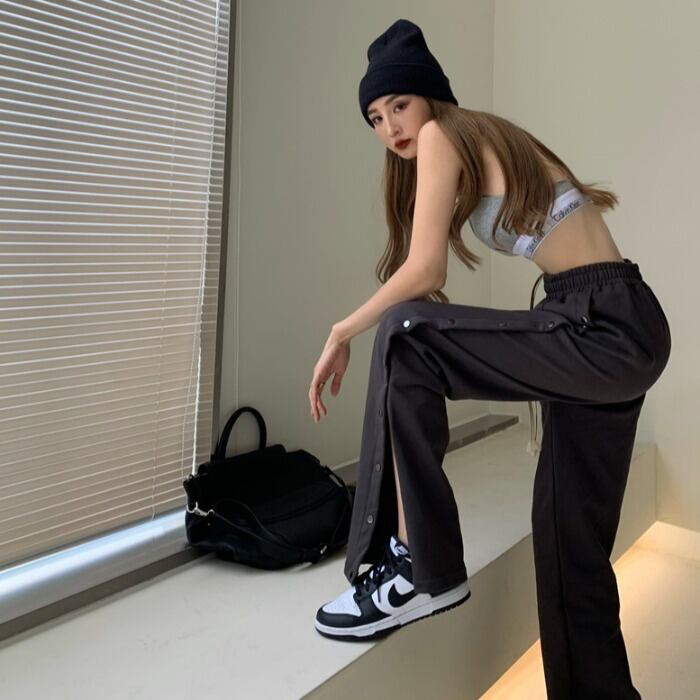 パンツ サマースタイルロングハイウェストウェストカジュアル 夏物 ドラファッションホール58466985098