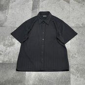 crinkle finish design shirt black