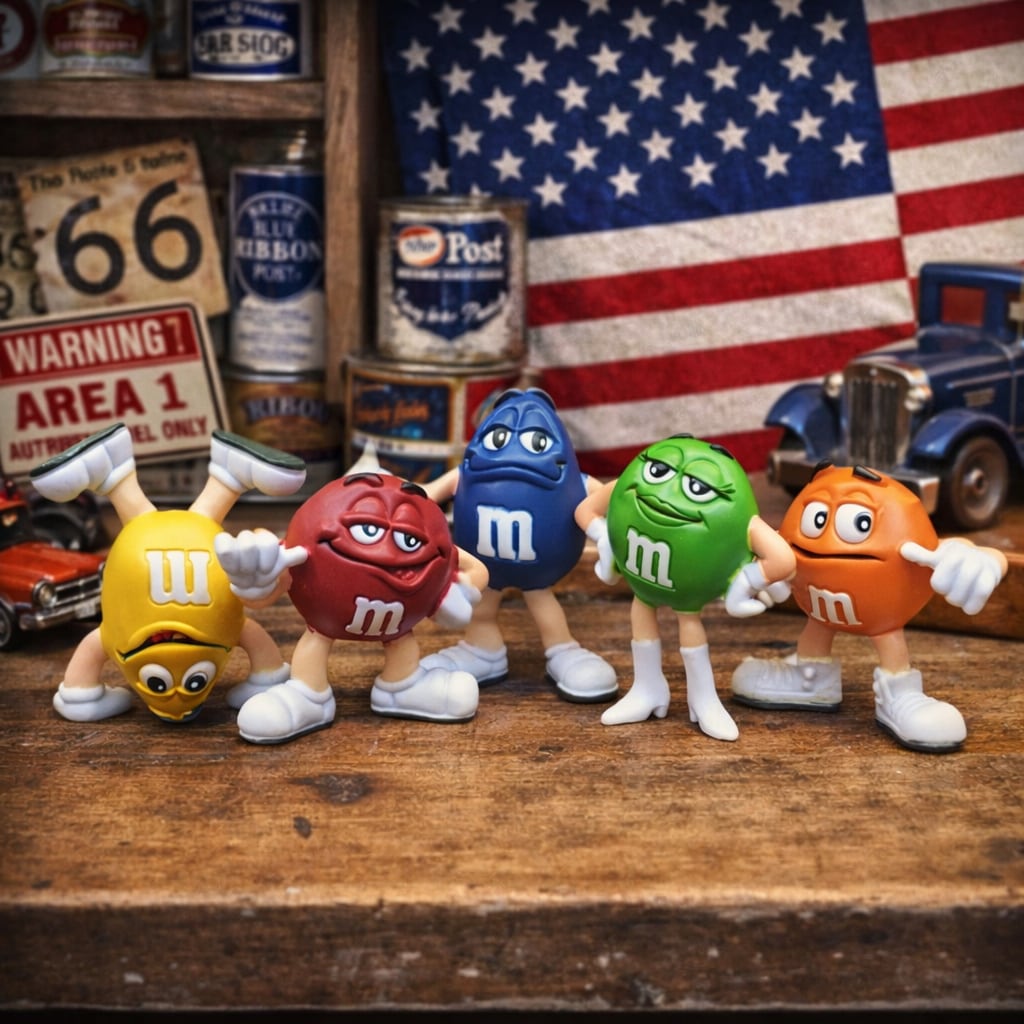新品】M&M's キャラクター フィギュア 5体セット アメリカン雑貨