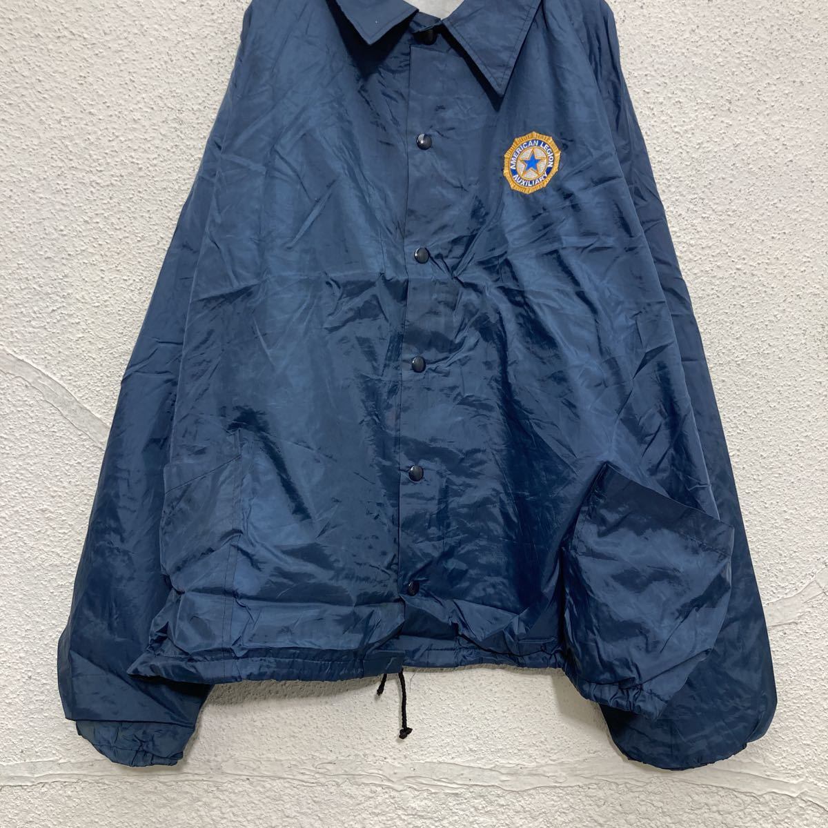 USA製 コーチジャケット 2XLサイズ ビッグサイズ 紺 ネイビー 古着卸