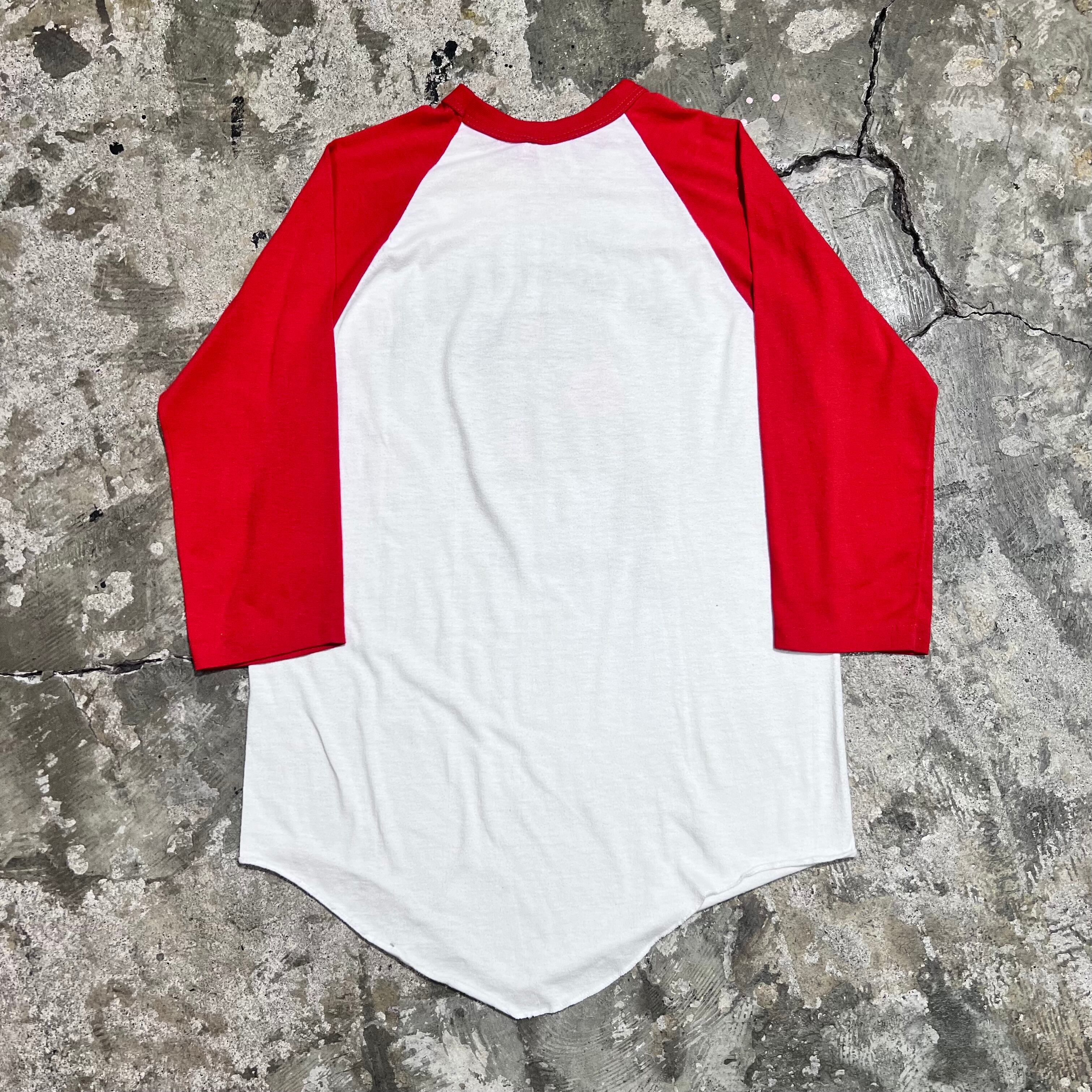 USA製 70年代 size : M(30-40) ラグランTシャツ プリントTシャツ 7分丈
