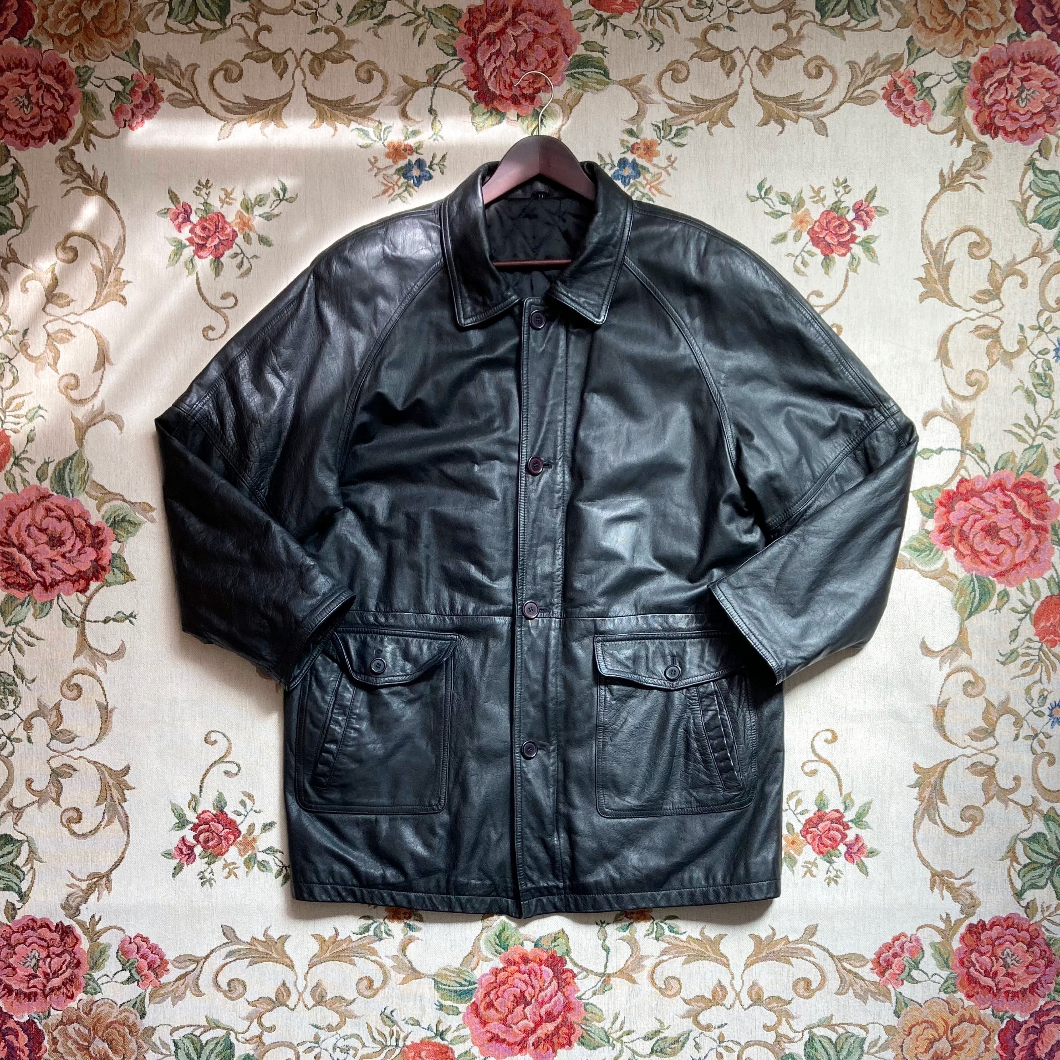 KOREA vintage cowhide leather jacket