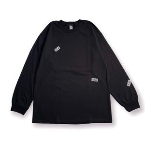 RISKYY MAP - Mini Sticker Long Sleeve Tee - Black