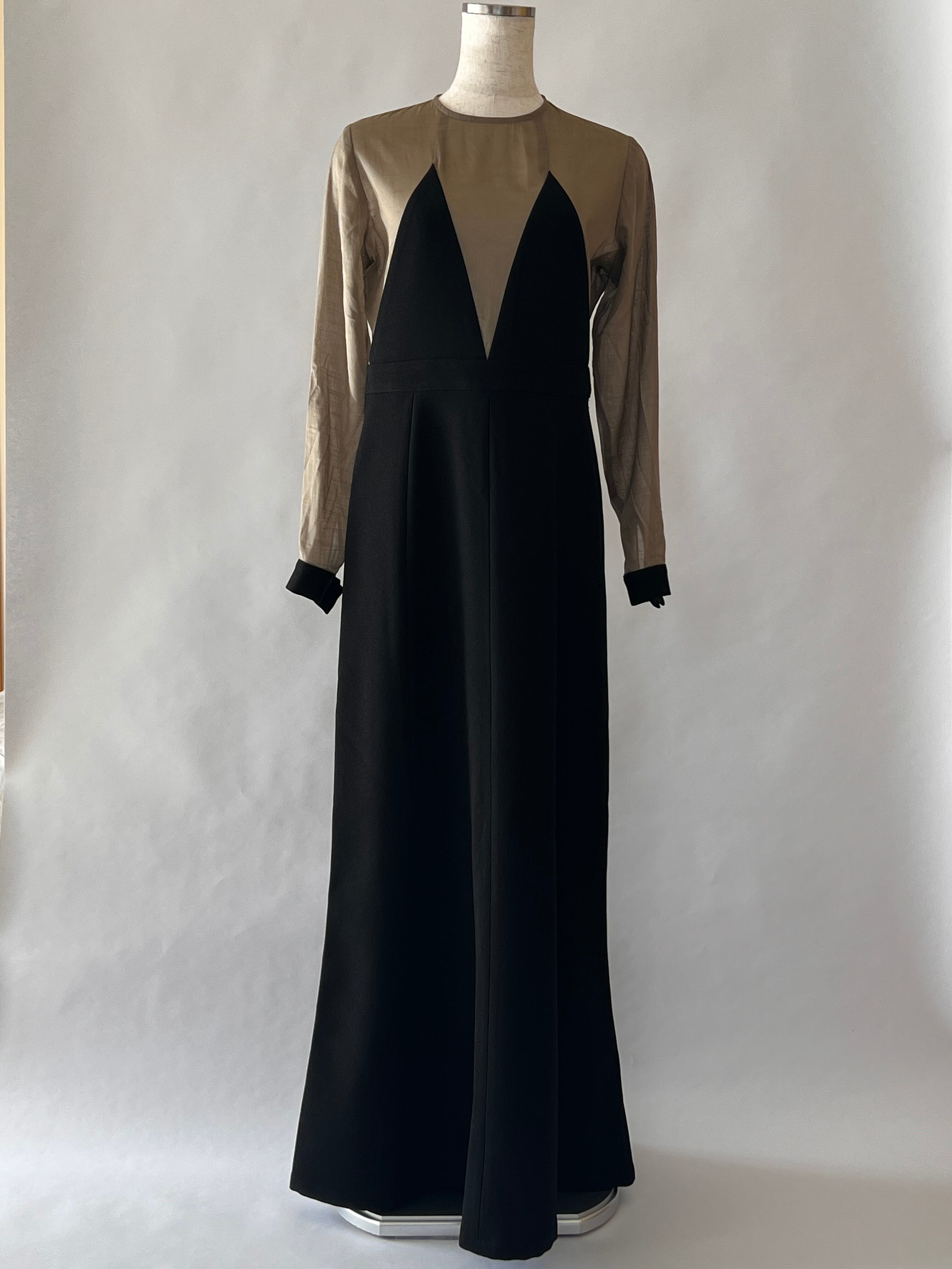 ゴアードロングドレス Gored long dress | ANNIK 