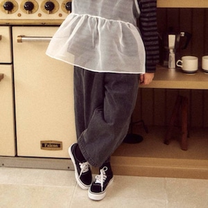 «Sold out»«ジュニアサイズあり» By MiMi ベンディングデニムパンツ 2colors