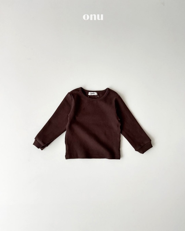 予約⌇onu/ Peach ribbed T