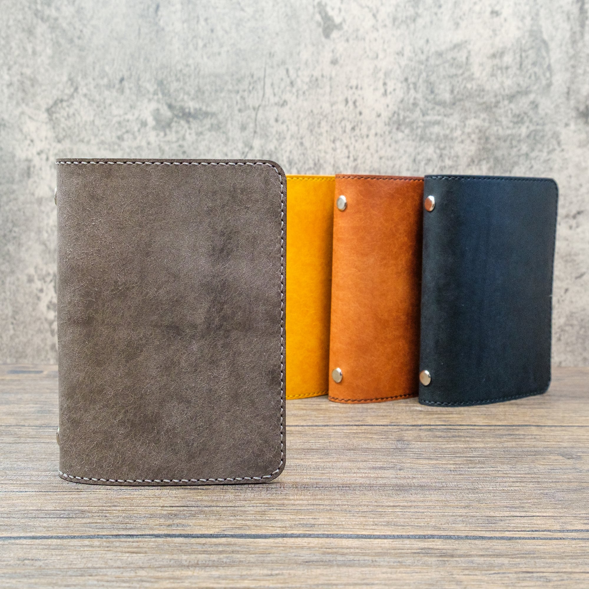 システム手帳カバー ミニ6 （グレー） | andloom（アンドルーム