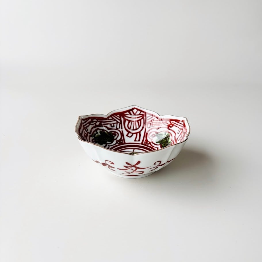 伊万里焼】錦魚紋桔梗渕小鉢 | 和食器のすべて