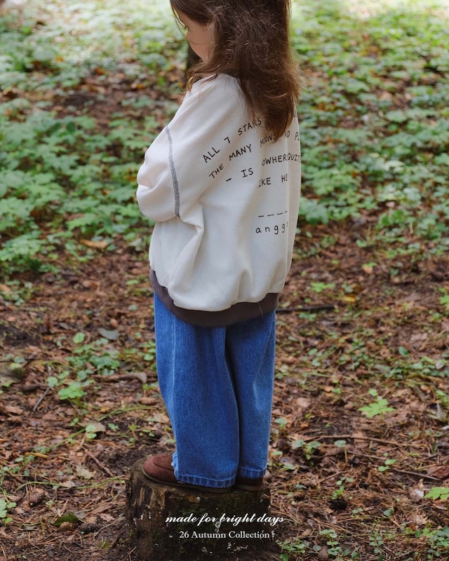 【取寄】anggo|pie pants(denim)|パイパンツ(デニム)|XS-XL|kids|26 autumn