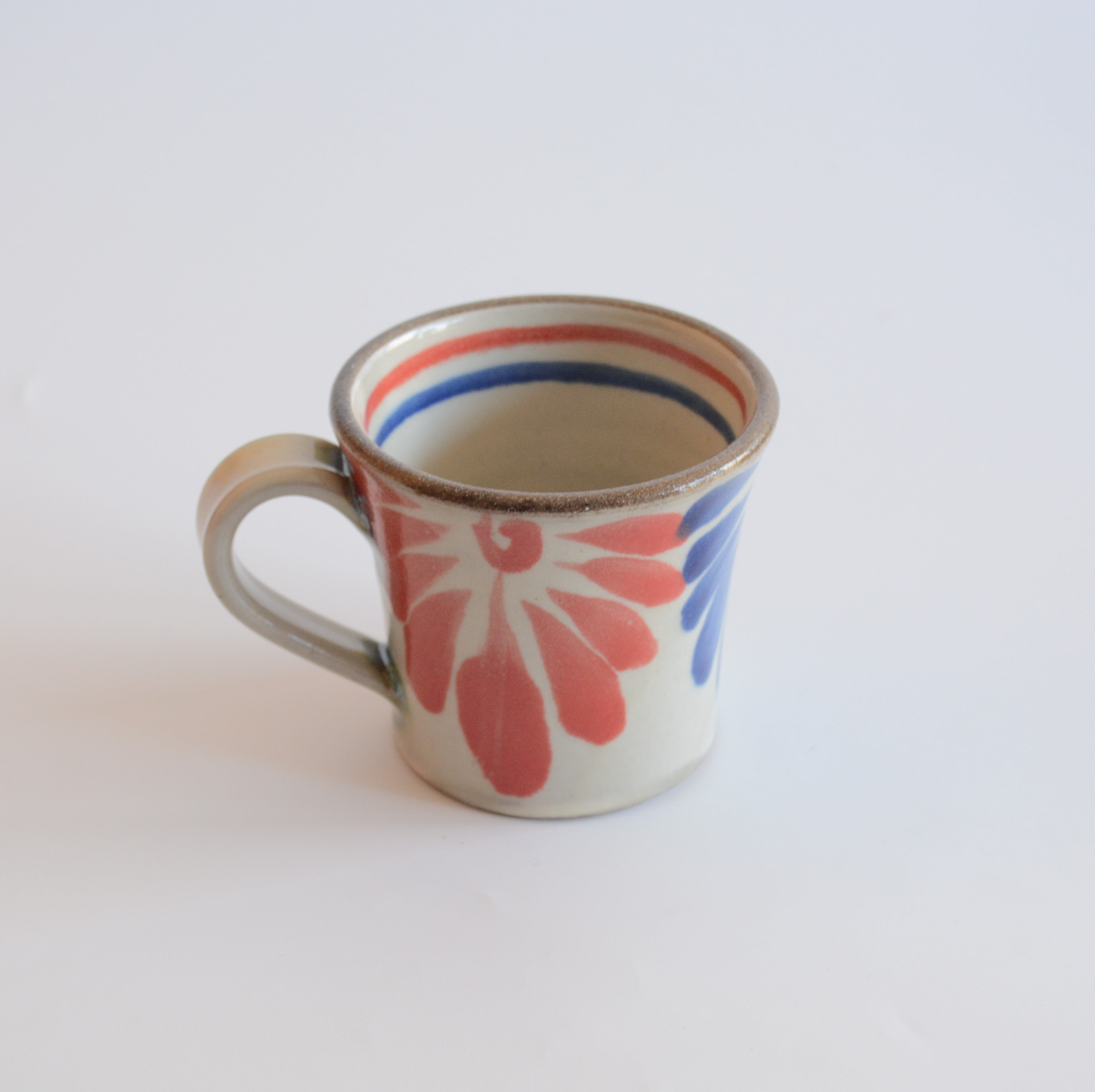 【やちむん 幸陶器】菊文 マグカップ (小)