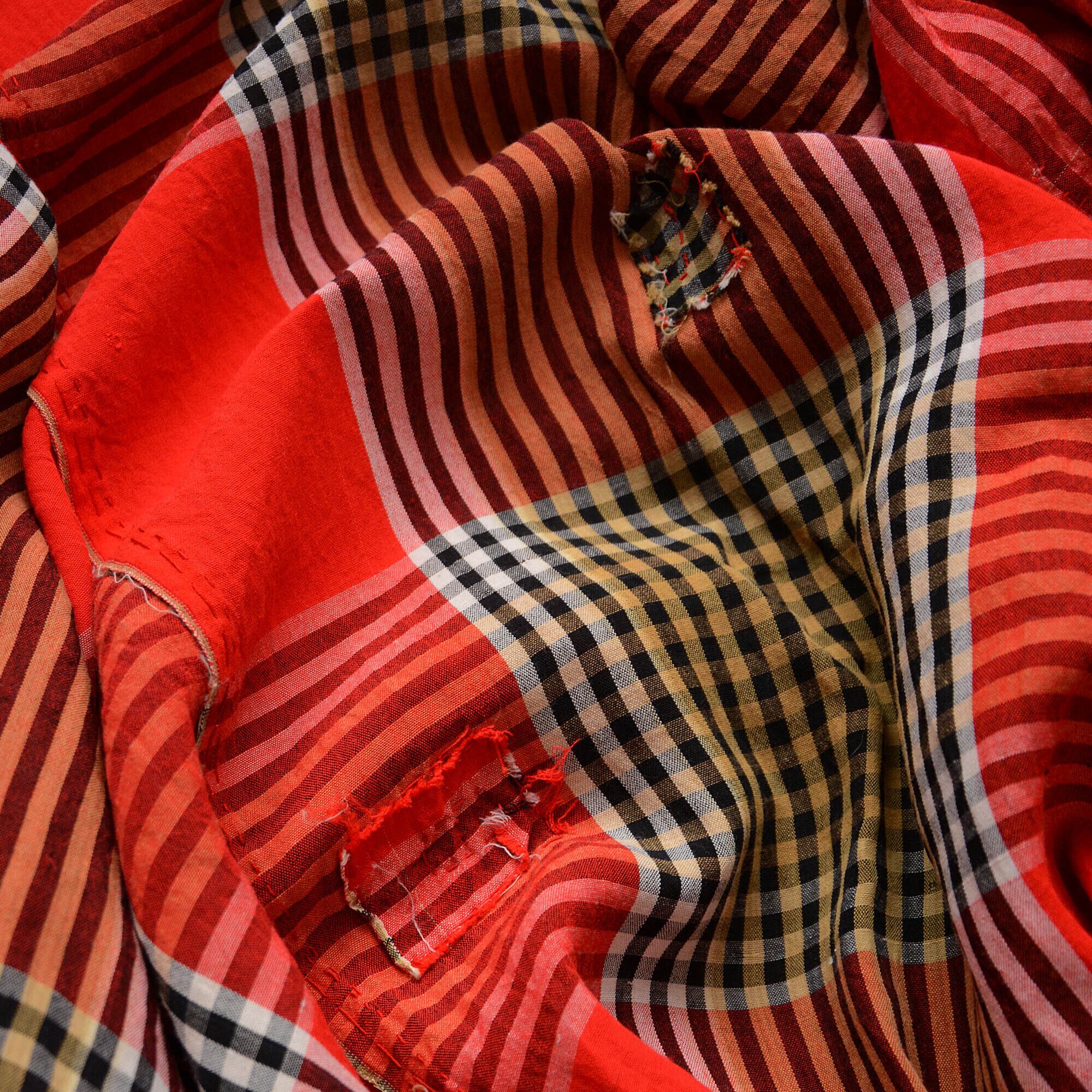 襤褸 古布 木綿つぎはぎ布団皮リメイク素材生地ジャパンヴィンテージ