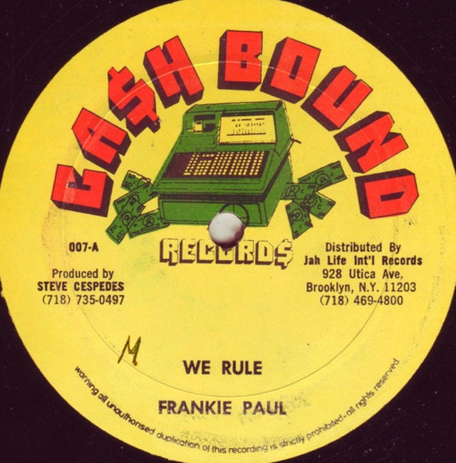 We Rule / Frankie Paul 【LP】 Cash Bound Records