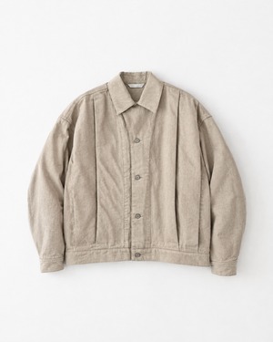 roundabout Oxford Pleated Jacket BEIGE