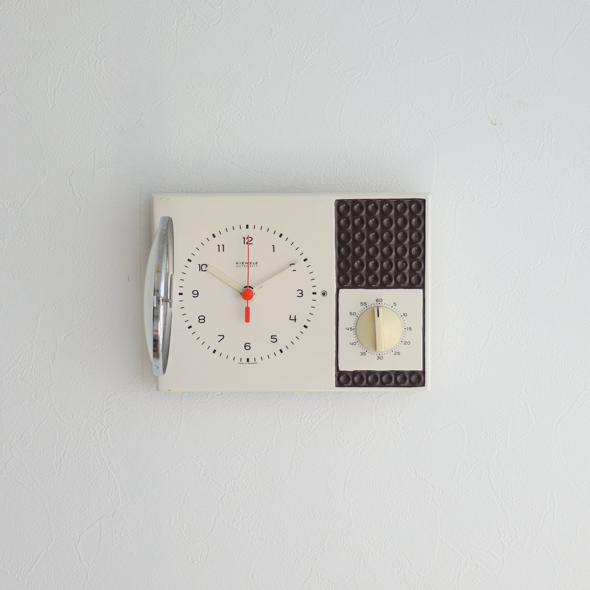 cocoドイツ Kienzle キンツレー 置時計 三打式 木製 昭和37 CERAMIC KITCKEN CLOCK & TIMER | KIENZLE | 1960-70s | Germany