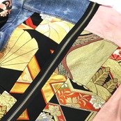 【sleevekimonojk25】着物デニムジャケットSLEEVE KIMONO DENIM JACKET