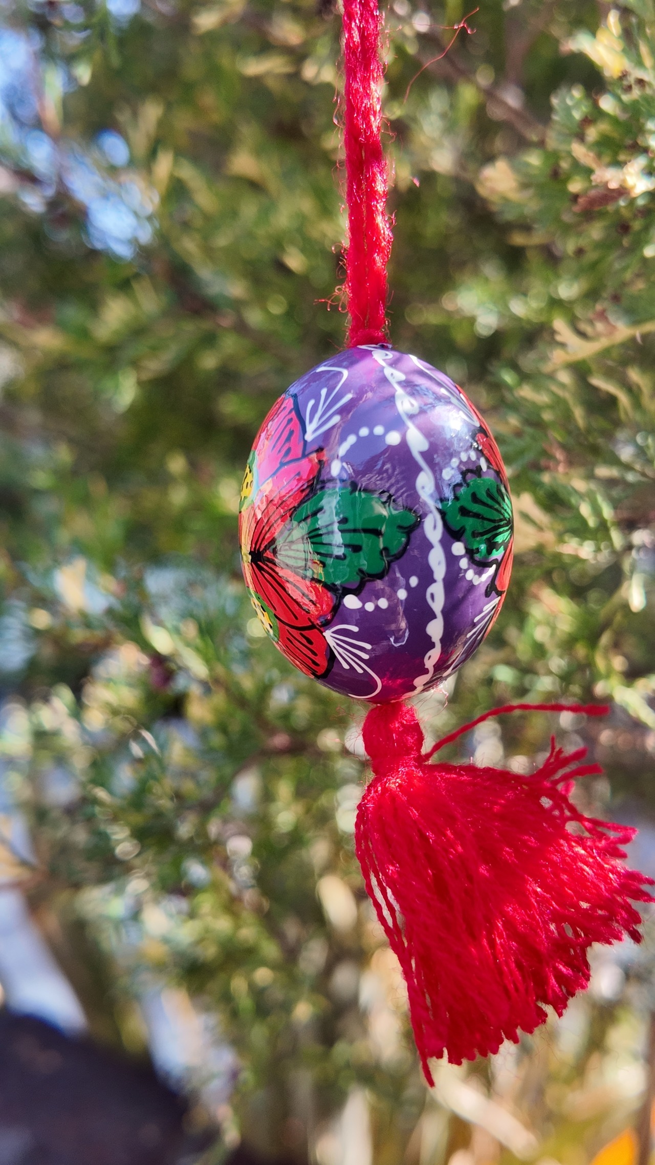 装飾用木製プィサンカ　小（イースターエッグ）　コロミヤモデル　 - 3