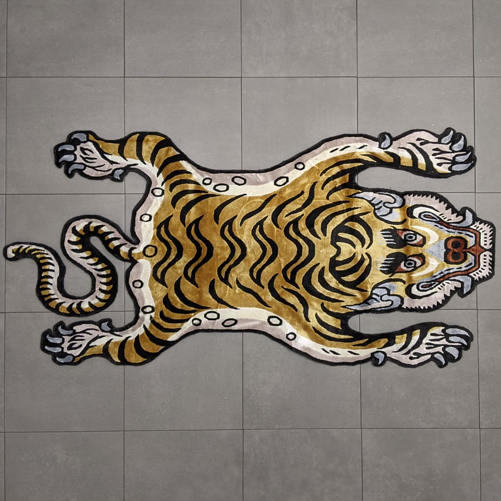 Tibetan Tiger Rug (Lサイズ シルク 013) チベタンタイガーラグ