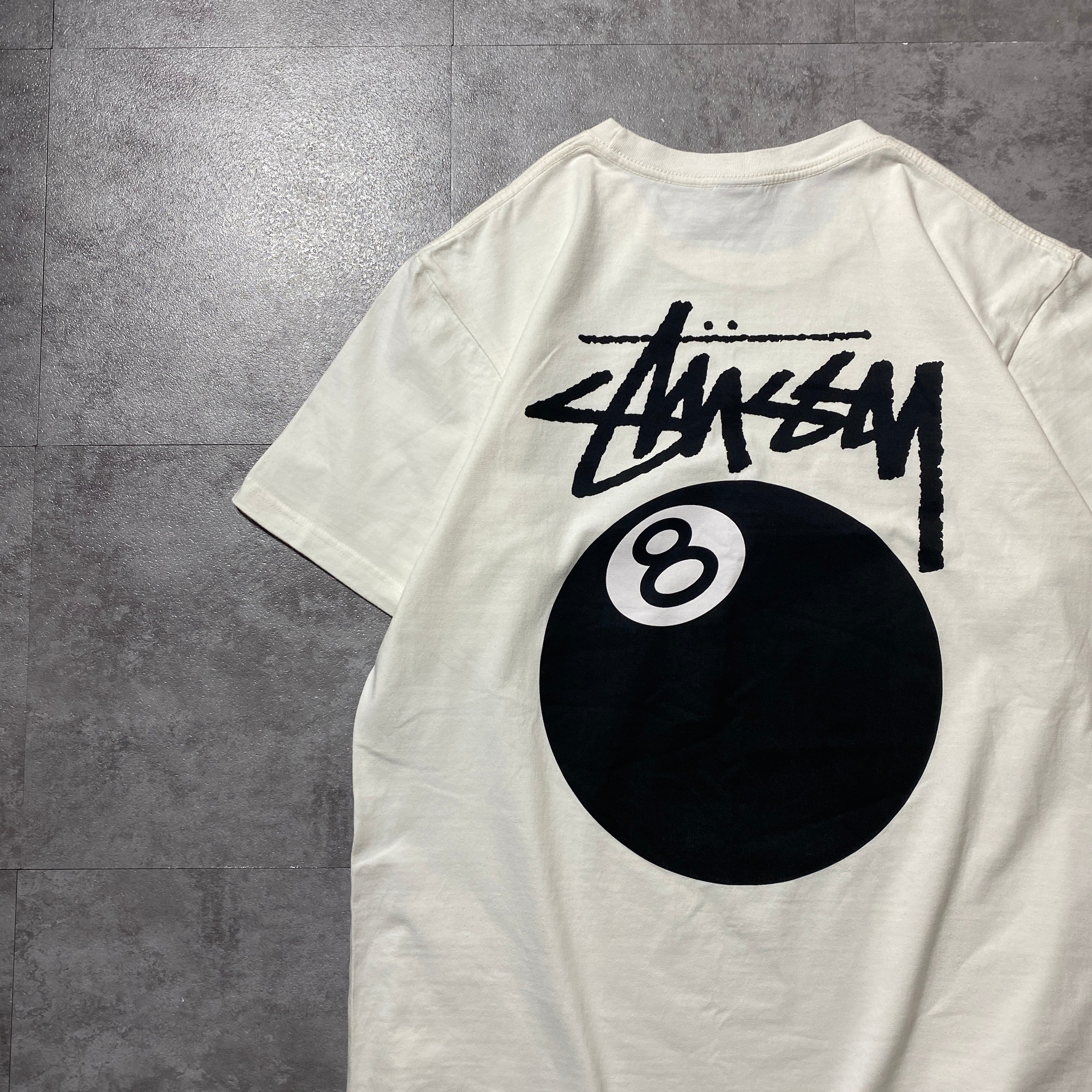 stussy ステューシー 8ボール バックプリント ホワイト 白 Tシャツ